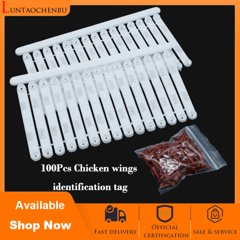100Pcs Bird code Wingband Chicken wings identification ring Bird wing