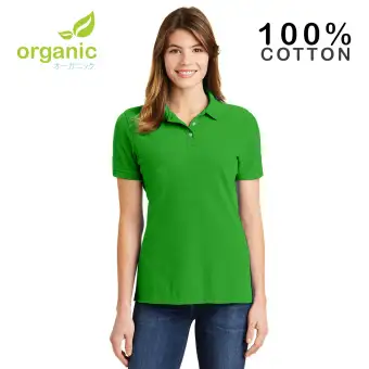 womens green polo shirts