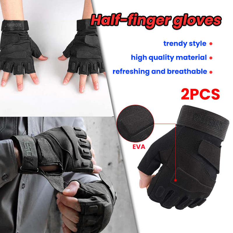 Pinph High Quality Half Finger Motorcycle Gloves for Tactical Combat