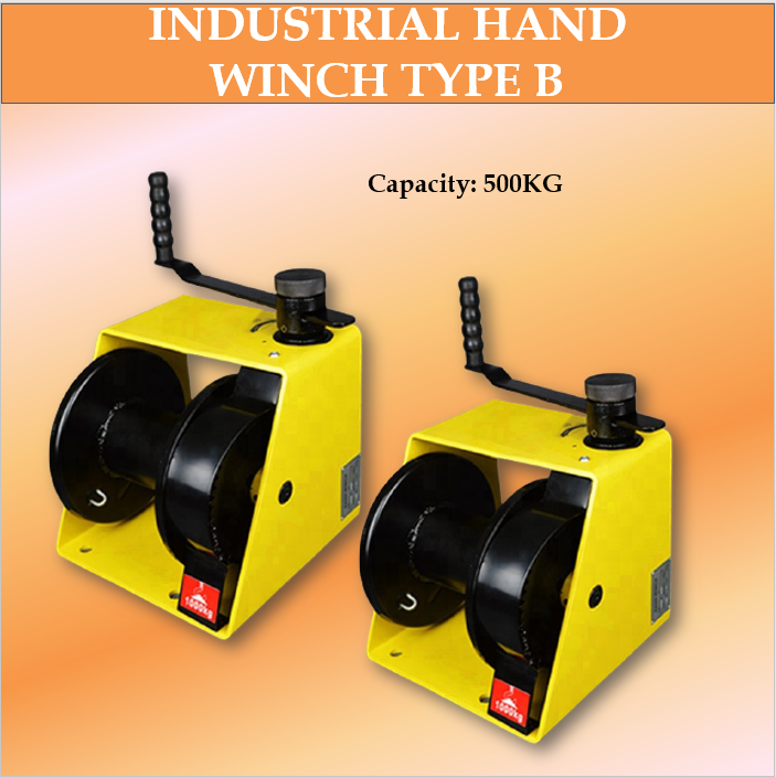 Ycaruz Lifting Supply 500KG Industrial Hand Winch Industrial manual