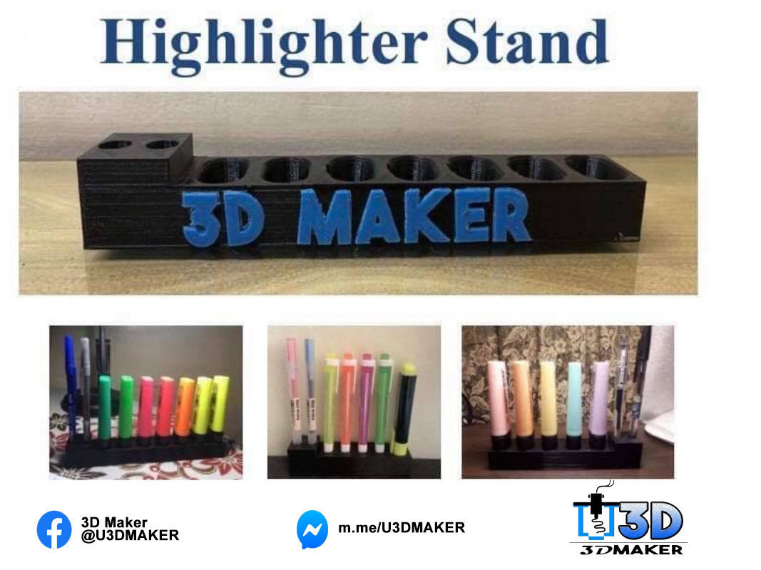 Personalized highlighter stand with penslot Lazada PH