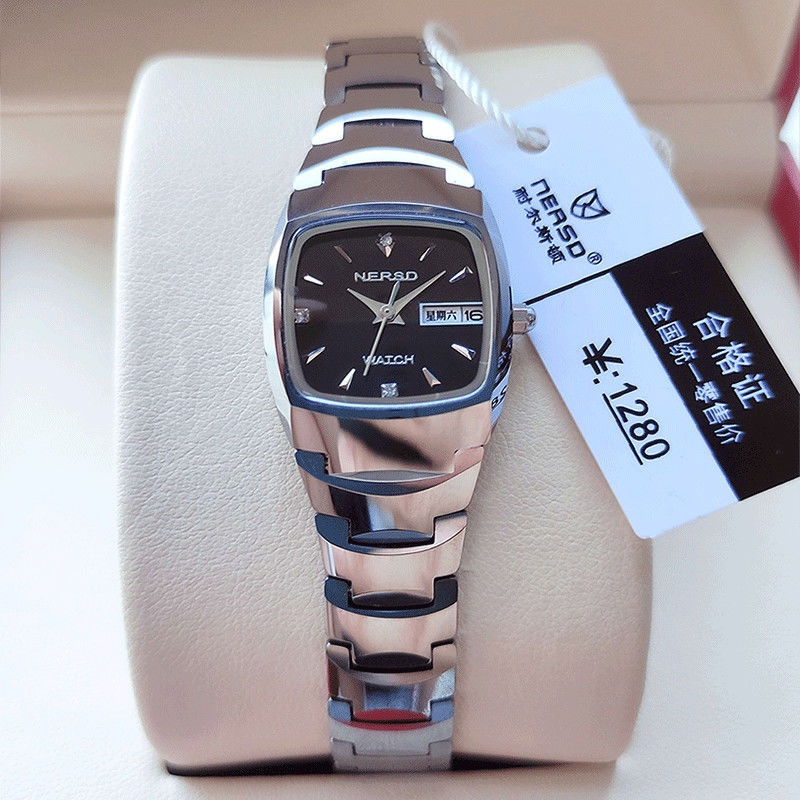 Rose gold square watch fashion contracted a mechanical watch waterproof