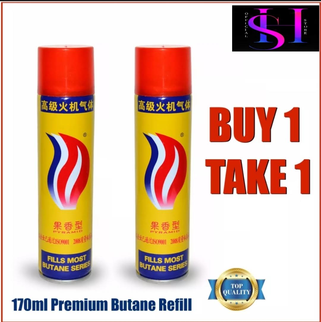 Buy 1 Take 1 Universal Premium Lighter Gas REFILL BUTANE 170 ml Lazada PH