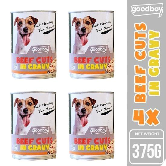 Boy Dog Food Canned Beef Cuts In Gravy Vari For Adult Dogs 375 grams