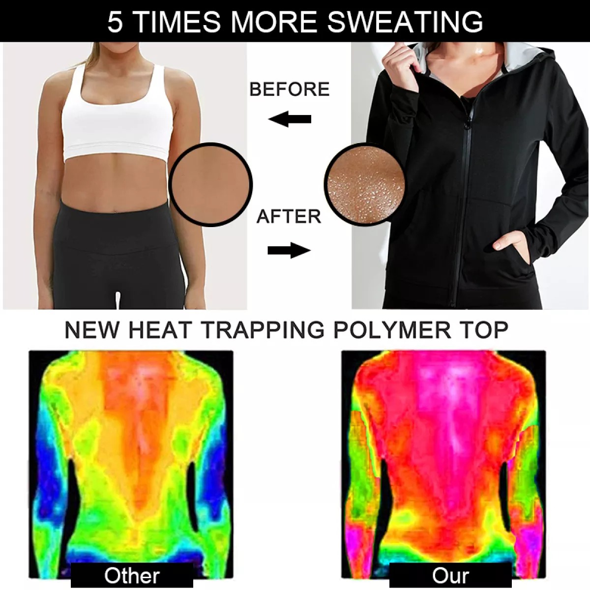 2021 Body Shaper Women Waist Trainer Tops Silver Coating Sweat Slimming  Tshirt Warming Shirt Long Sleeve Sauna Suit Shapewear