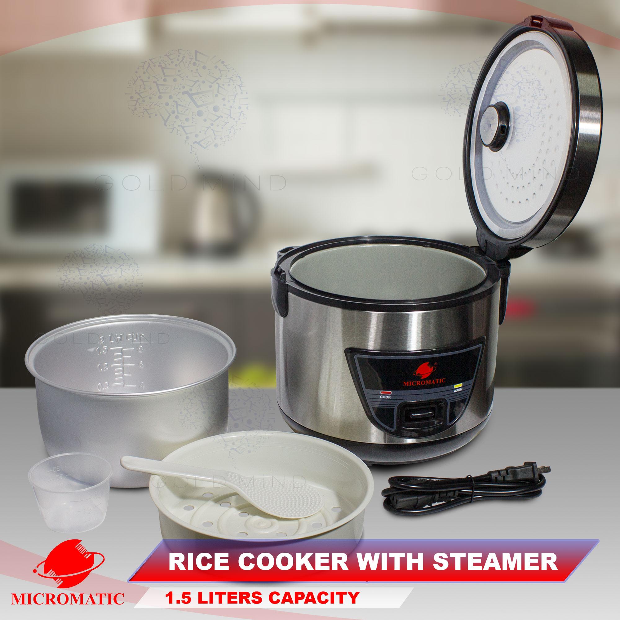 Micromatic Rice Cooker 1.5L with Steamer review and price