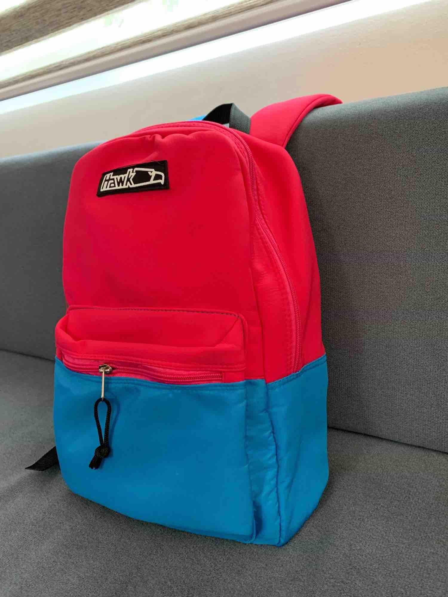 hawk bag pink and blue