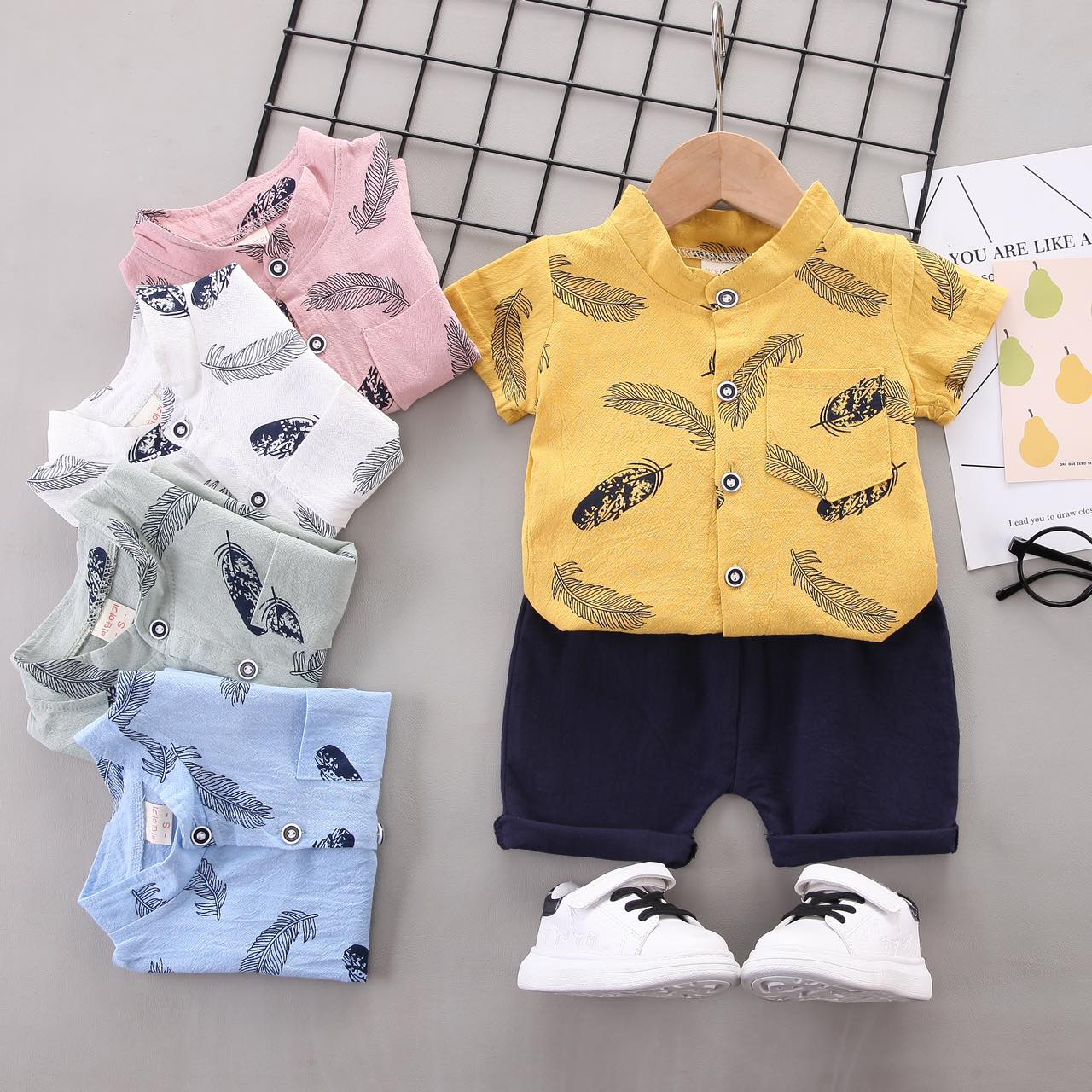 terno boys set BOYS COTTON FASHION SET | Lazada PH