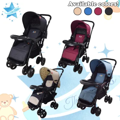 Star Baby A118 Baby Infant Stroller Reversible Handle Portable Baby Travel System Fully Recline