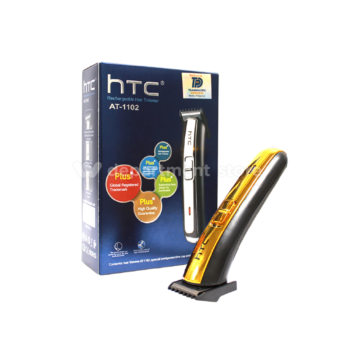 HTC Rechargeable Hair Trimmer AT-1102 | Lazada PH