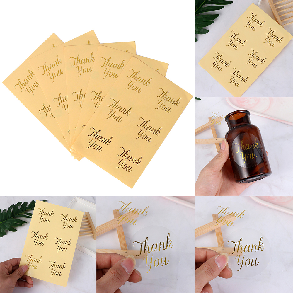 Craft Festival Decoration Handmade Sticker Thank You Gift Boxes Seal Label