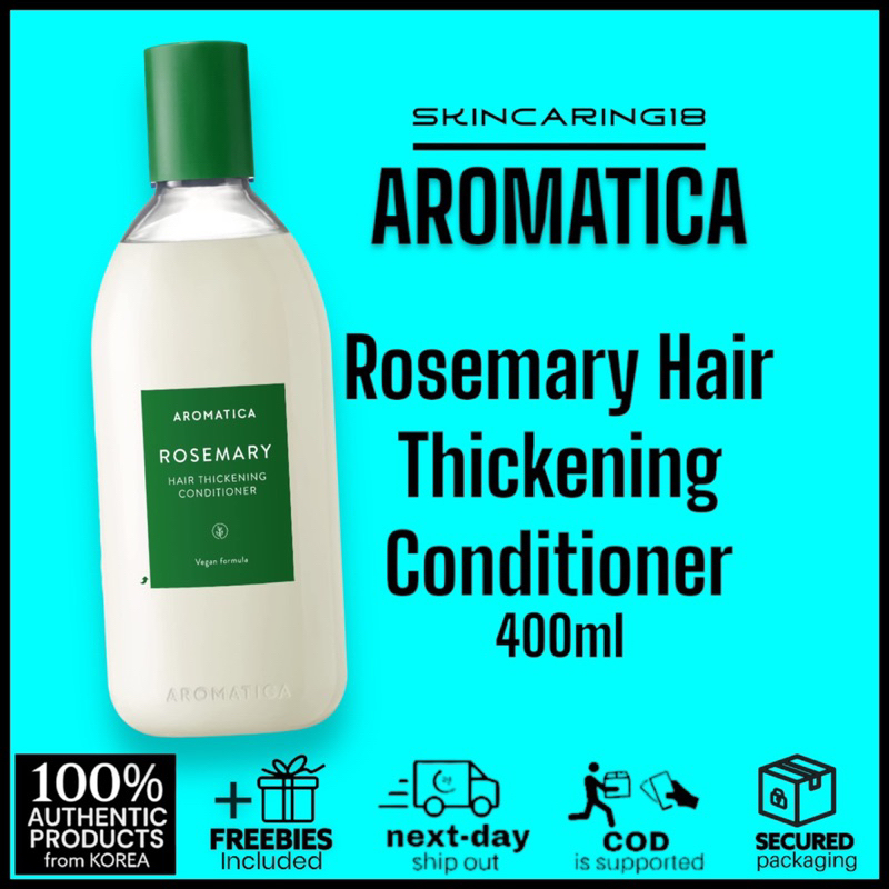 AROMATICA Rosemary Hair Thickening Conditioner 400ml by SkinCaring18