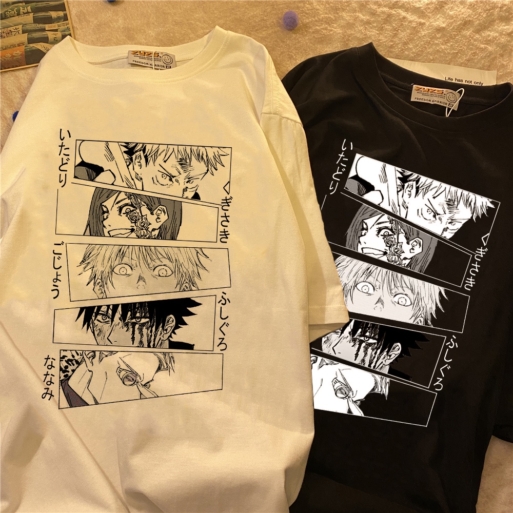 CoCopeaunt Women Y2K Harajuku T-shirt Japanese Anime Preppy E Girl Gothic  Print Aesthetic Sweatshirt Grunge Punk Cartoon Emo Alt Tops - Walmart.com