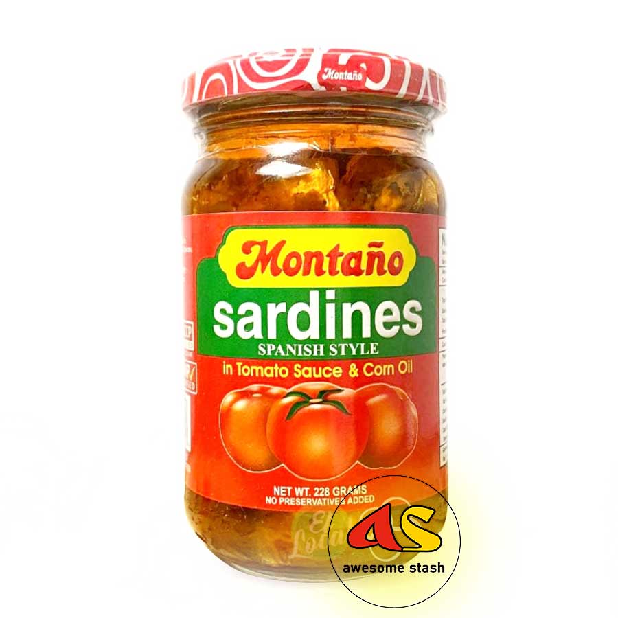 Montano Spanish Style Sardines in Tomato Sauce & Corn Oil 228g / PH ...