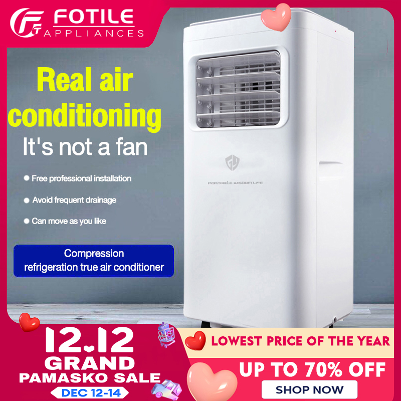 FOTILE mobile air conditioner, 1HP remote control vertical air