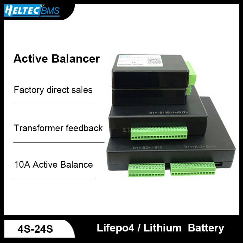 10A Active Balancer 4S 8S 16S 17S 24S Transformer Feedback Energy Transfer  For Solar Storeage Li-Ion/Lifepo4/LTO Equalizer Bms