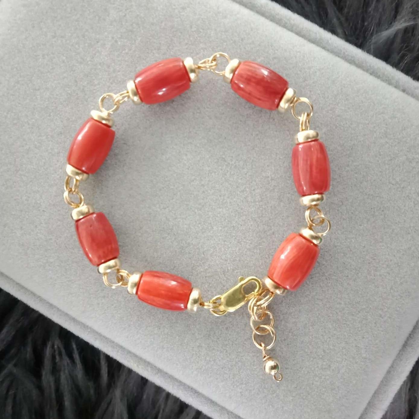 Natural raw mineral cinnabar fine red sand bracelet Silver dragon baby  beads 8MM cinnabar content up to 95% - Shop shuimo Bracelets - Pinkoi