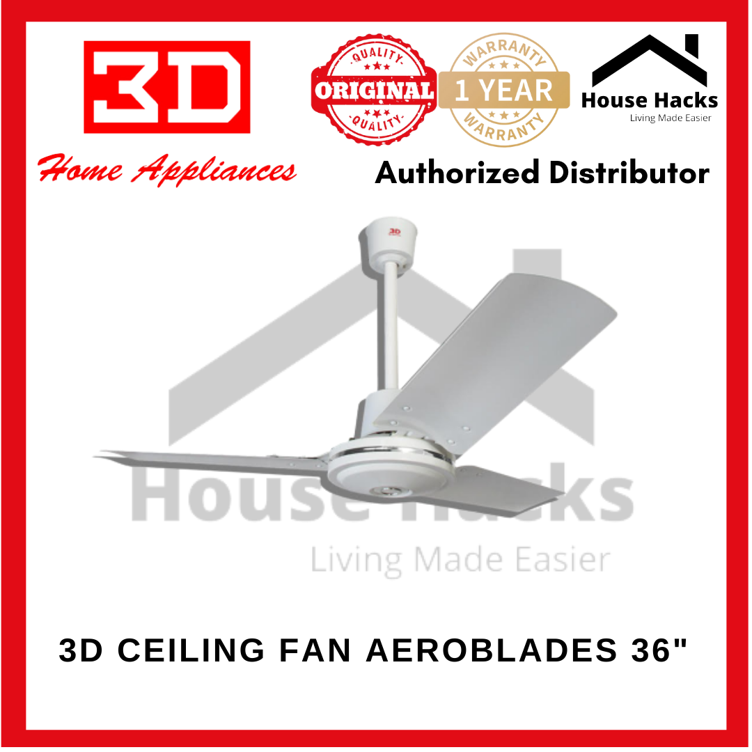 3D Aeroblades 36" Ceiling Fan (House Hacks) Lazada PH