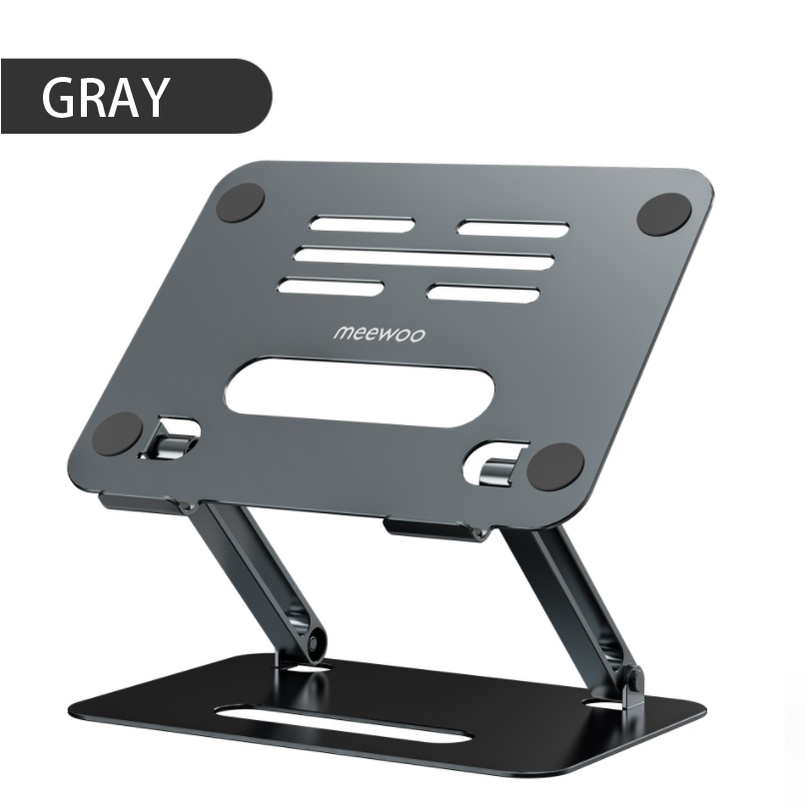 Meewoo Adjustable Laptop Stand With Aluminum Cooling Holder Computer
