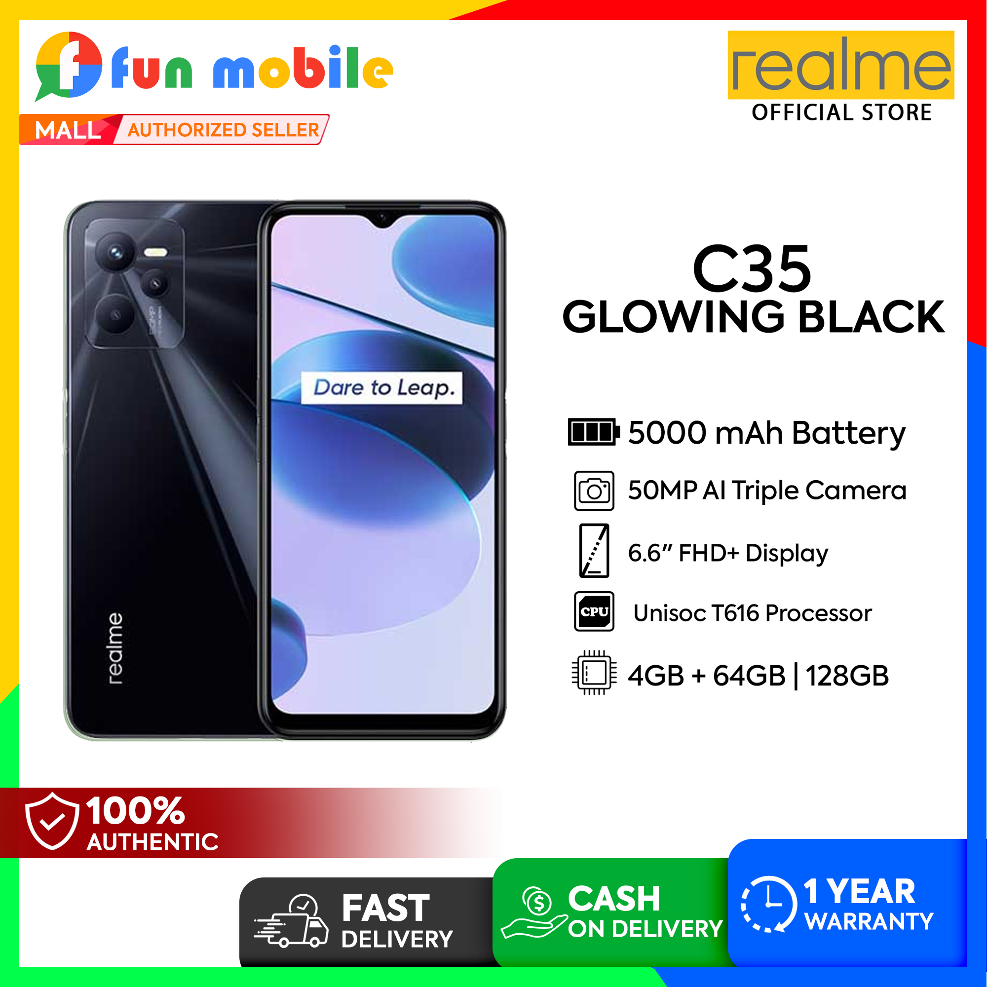 REALME C35 4GB 64GB | 128GB | Lazada PH