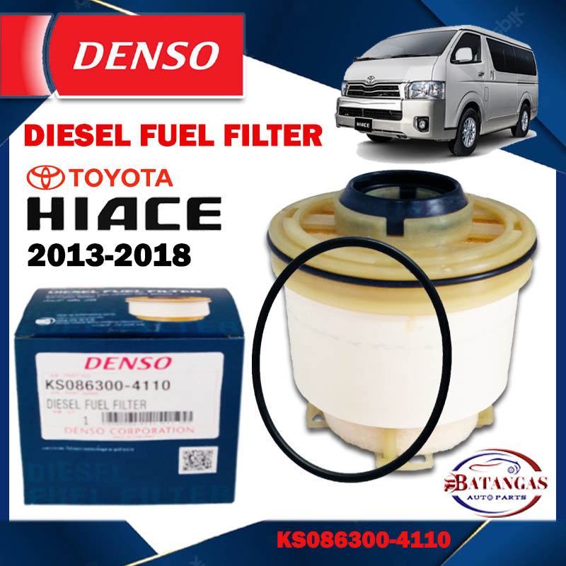 DENSO DIESEL FUEL FILTER TOYOTA HIACE 2013-2018 PN: KS086300-4110 ...
