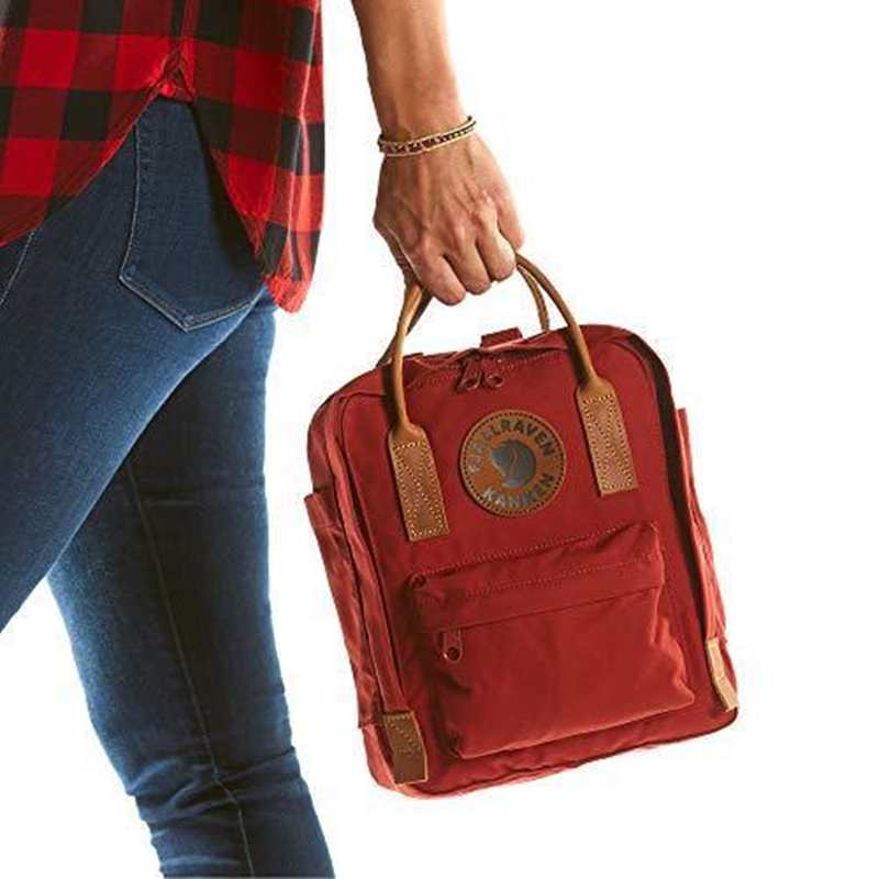 Kanken No Deep Red Fjallraven Kanken II 16L Classic Size Canvas