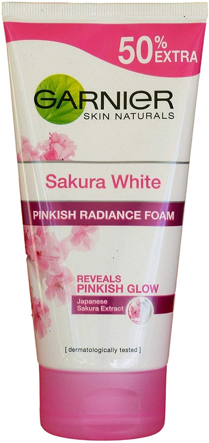 garnier sakura white facial foam