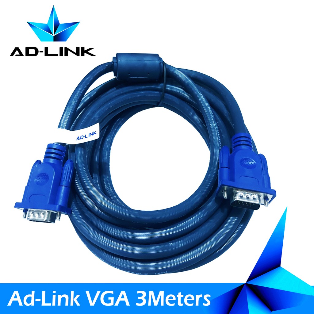 ADLINK VGA Cable Male to Male 3M/ 5M/ 10M/ 15M/ 20M Lazada PH