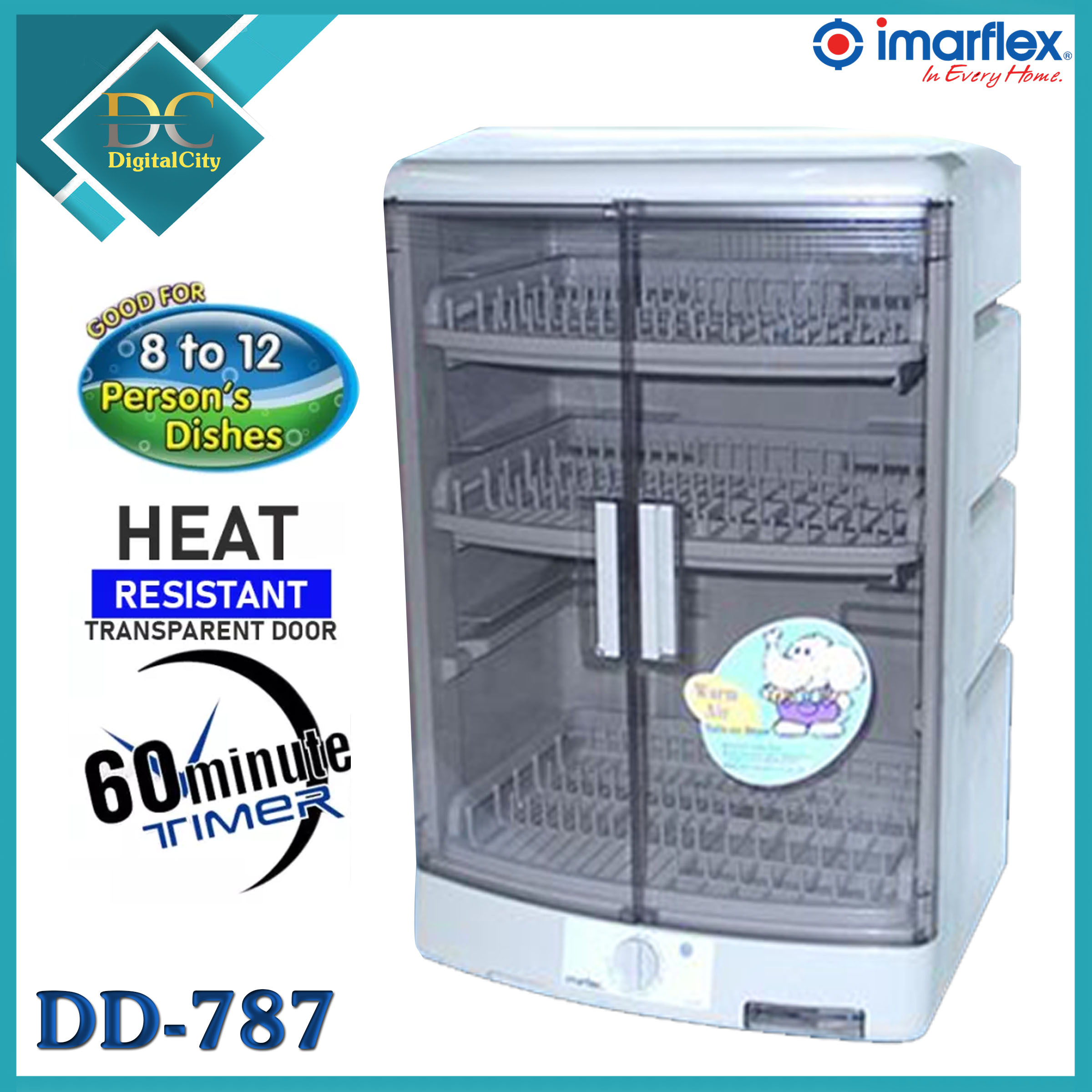 DC l Imarflex DD787 Large Appliances Dishes Dryer (Grey) Lazada PH