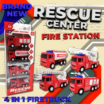 4 IN 1 Rescue Truck Fire truck Toys Car Toys for boys