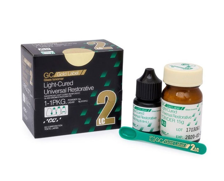 Fuji 2 LC Mini Pack (Light cured reinforced glass ionomer cement ...