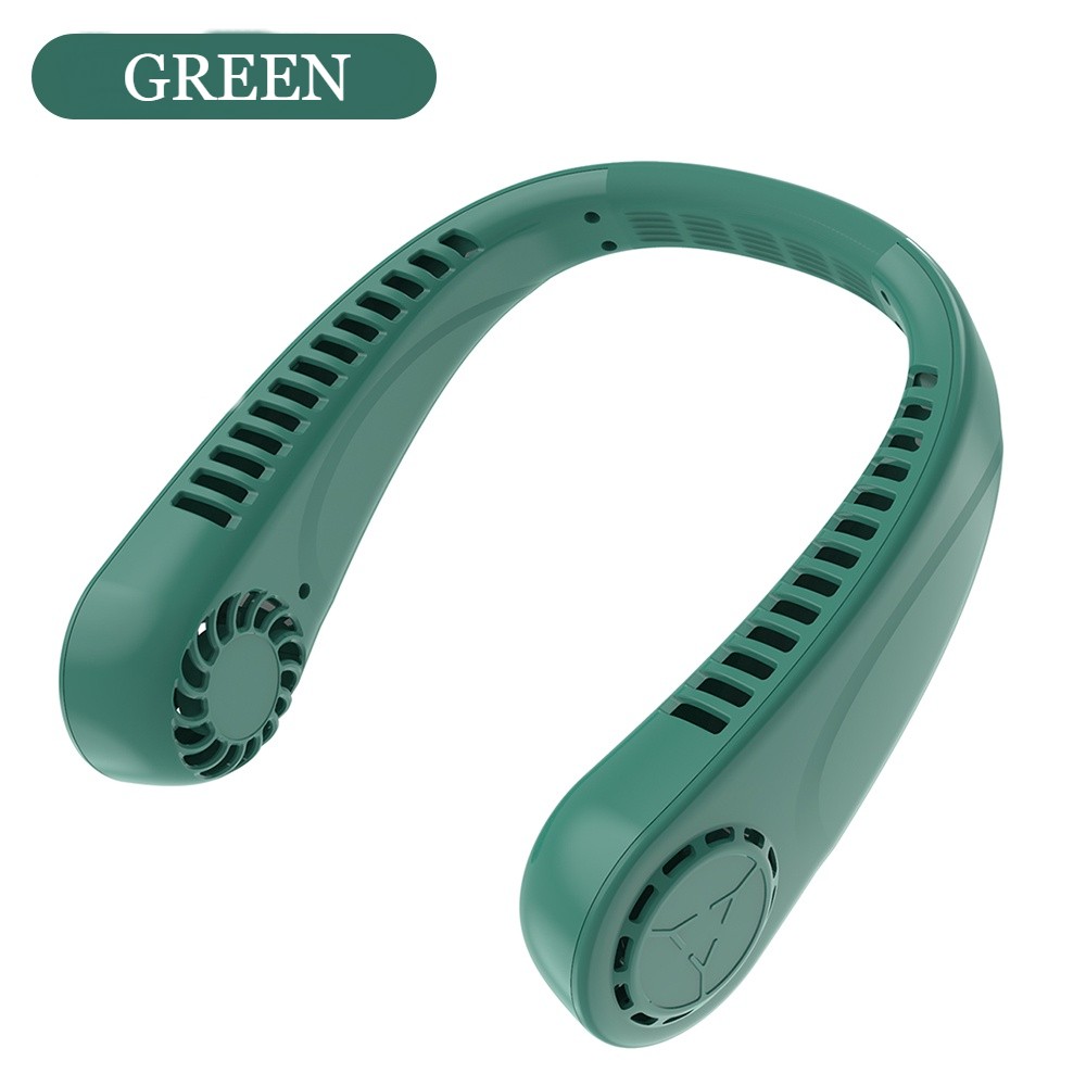 USB RECHARGEABLE NECK FAN BLADELESS HANGING SPORT WEARABLE PERSONAL