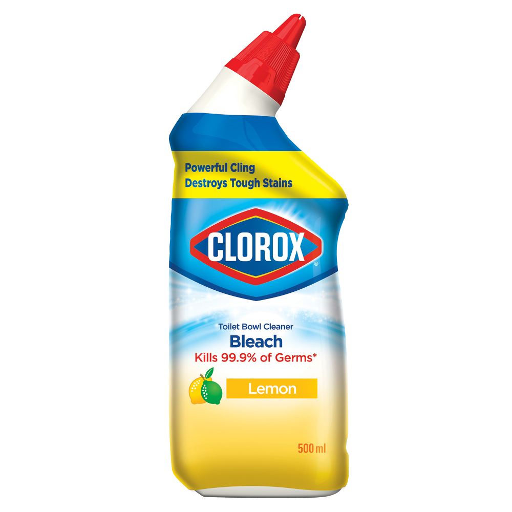 CLOROX Toilet Bowl Cleaner with Bleach Lemon Scent 500ml Lazada PH