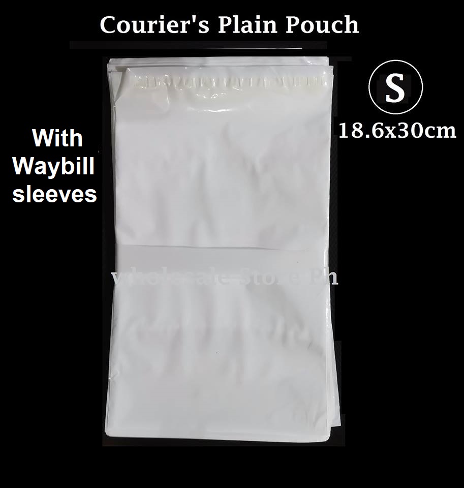 Courier Plain White Small Pouch (18.6x30cm) 100 pcs Lazada PH