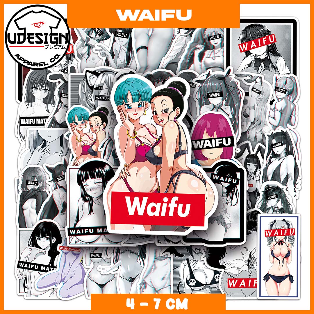 ANIME 18+ | WAIFU | 50 PCS GRAFFITI WATERPROOF STICKERS | Lazada PH