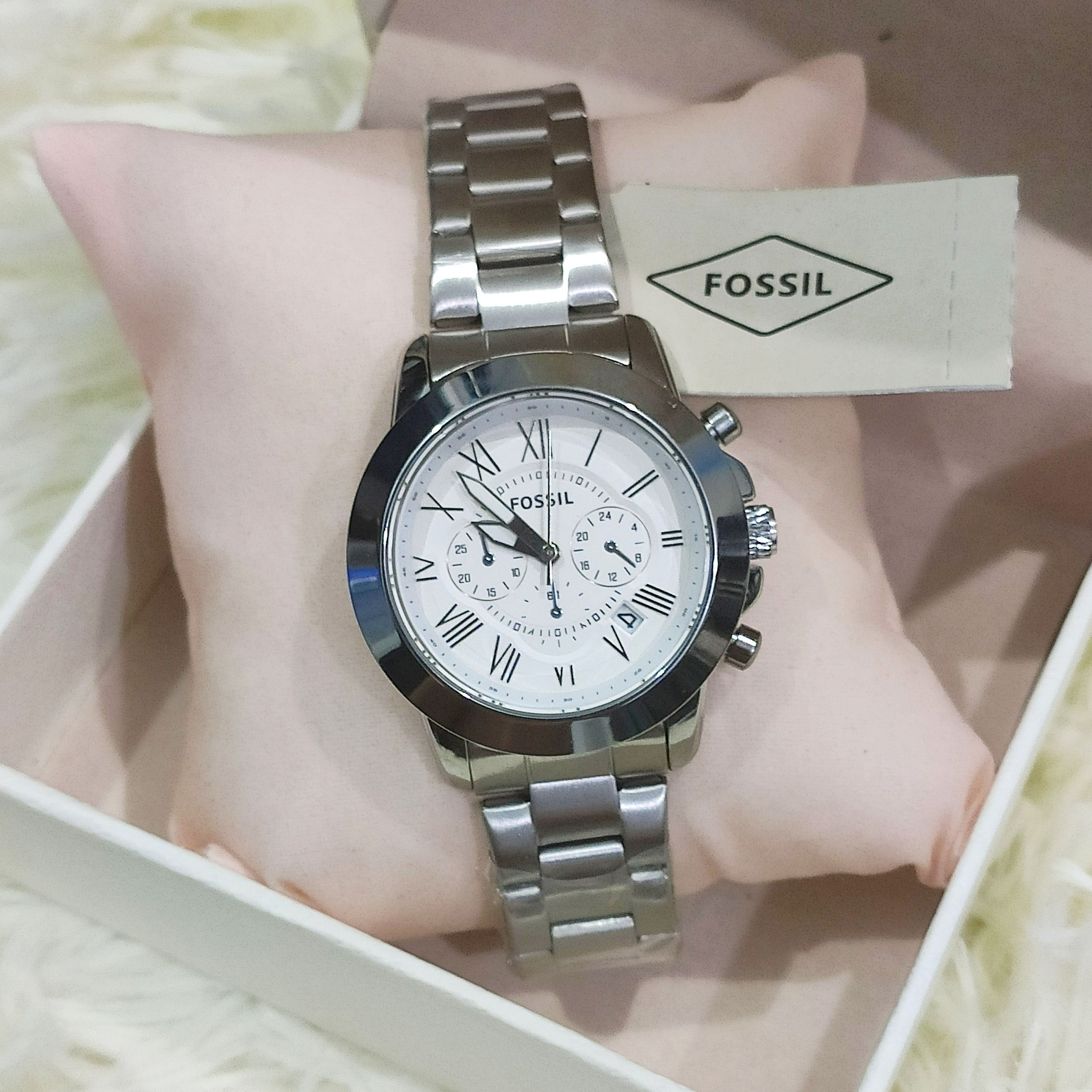 Brand New Women Fossil Grant Chronograph U.S Grade Japan Quartz