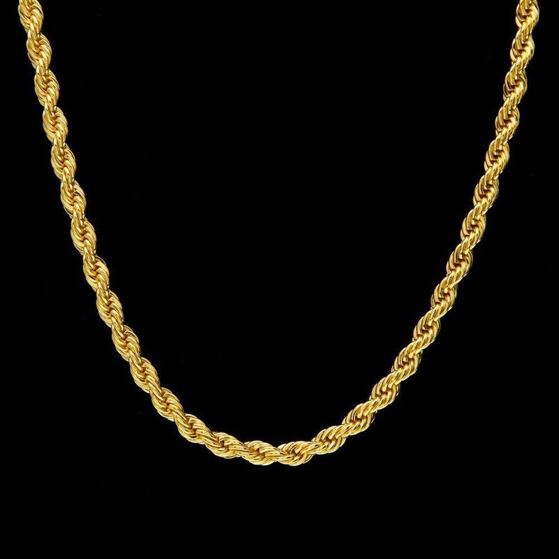 Rope Chain in White Gold - 4mm – The GLD Shop-vachngandaiphat.com.vn
