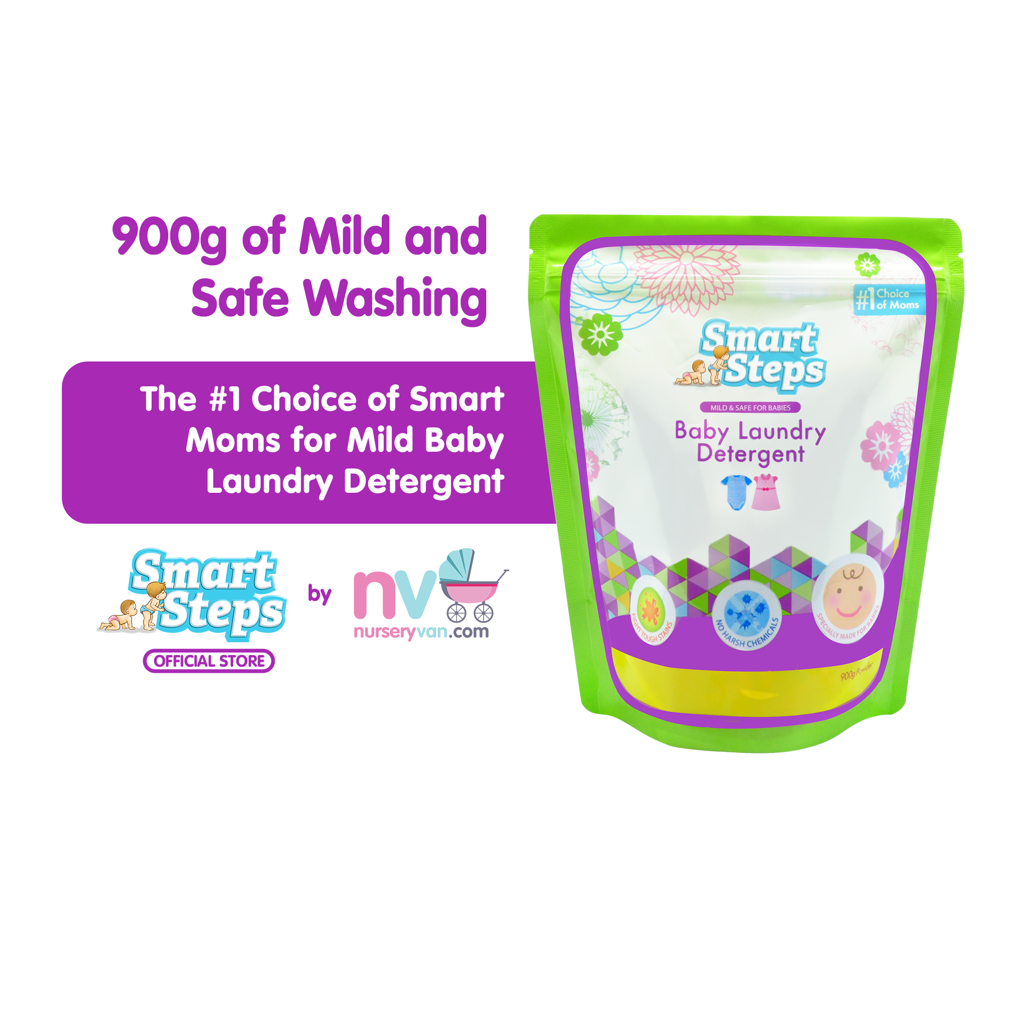 Smart Steps Baby Laundry Powder Detergent 900g Lazada PH
