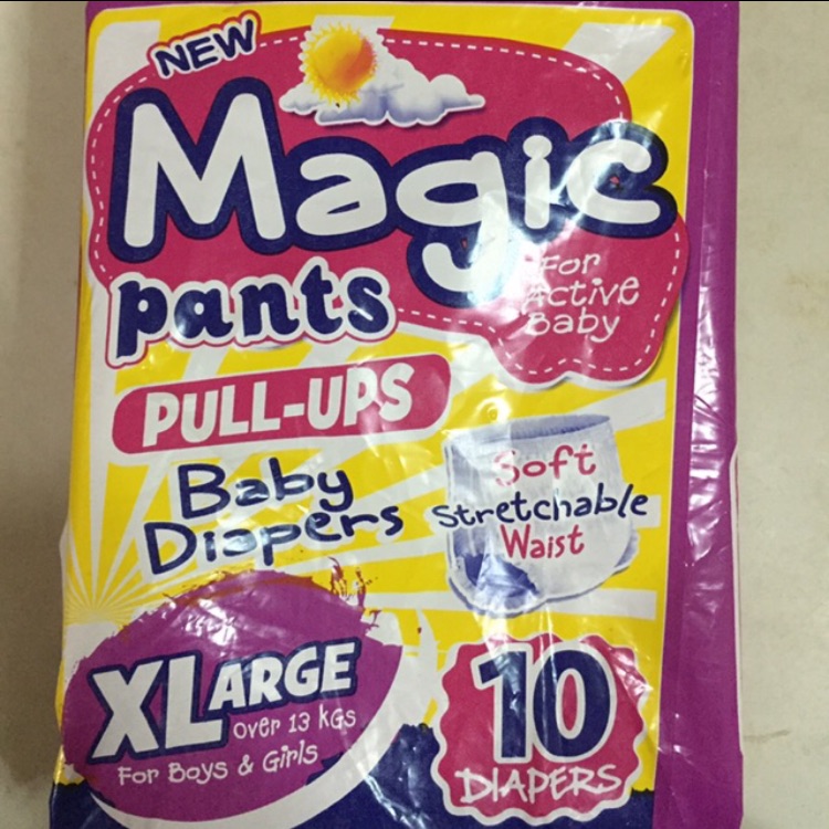 Magic Dry Pants Baby Diapers (XL) -10 