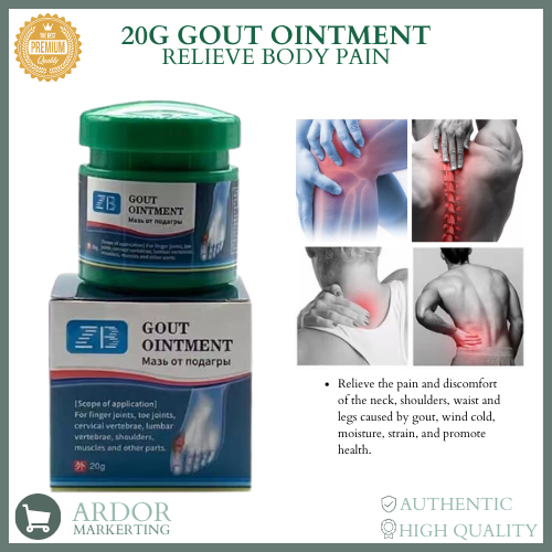 AUTHENTIC 20G Gout Ointment Cream for Rheumatoid Pain Gout Muscle Joint