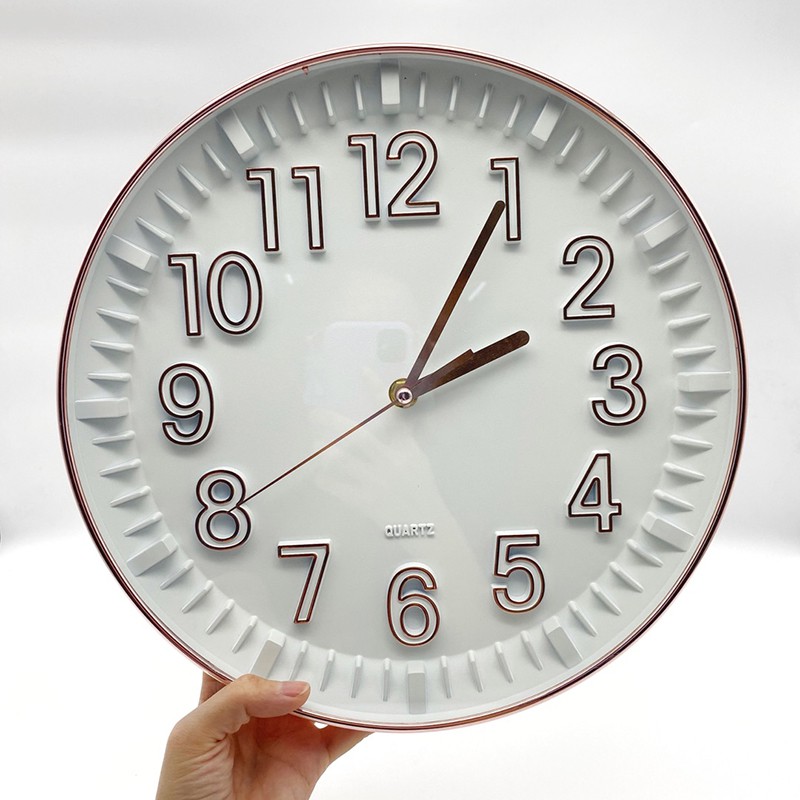 wall clock glow in the dark Happy Go Modern Rose Gold Wall Clock