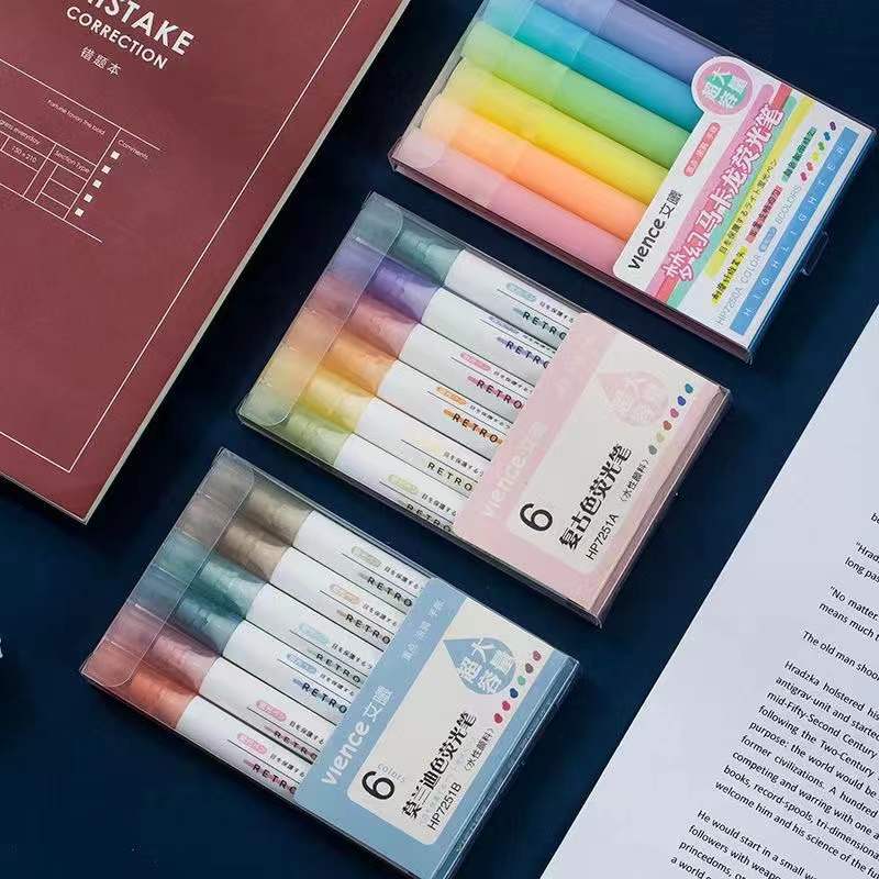 Fluorescent Highlighters, Morandi Highlighter, Pastel Highlighters