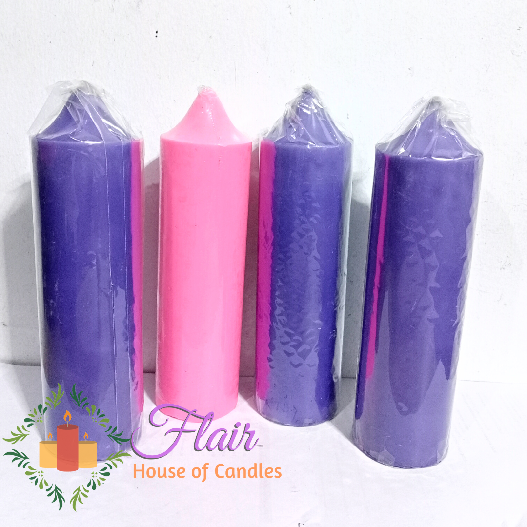 Flair 510 Tomb Advent Candle Set Smokeless and Dripless Pillar Candle