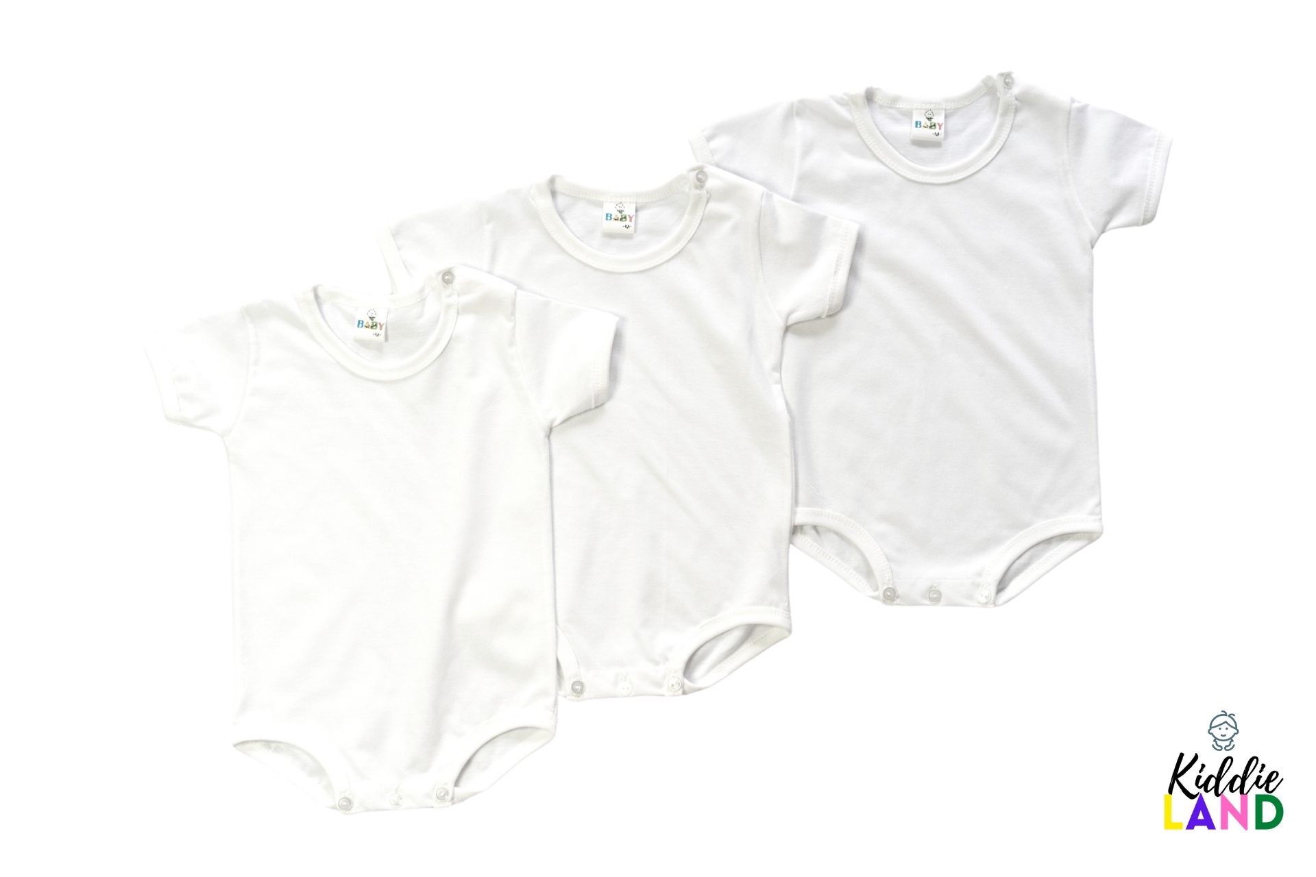 white newborn romper