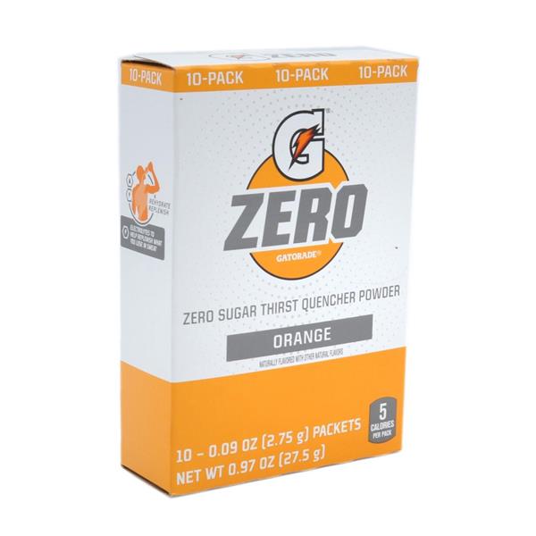 Gatorade G Zero Sugar Free Thirst Quencher Powder 0.10oz packets (10 ...