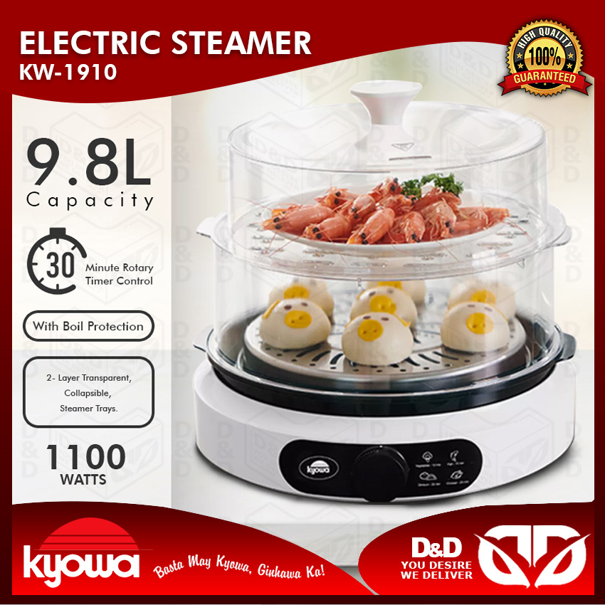D&D KYOWA Electric Food Steamer 9.8 Liters Capacity (KW1910) Lazada PH