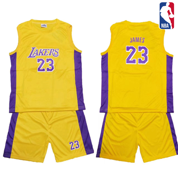 Lebron James 23 Baby Blue and Gold 2021 Jersey, LA LAKERS Kids T-Shirt  for Sale by Desznr