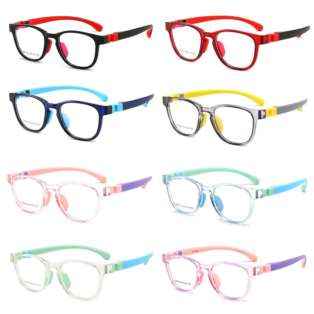 QENGJERNG2394เด็กประถมจอคอมพิวเตอร์ป้องกันแว่นตาแบบแบนเด็ก Anti-Blue แว่นตารังสีเลนส์ป้องกันเด็กกรอบแว่นตาแว่นตา