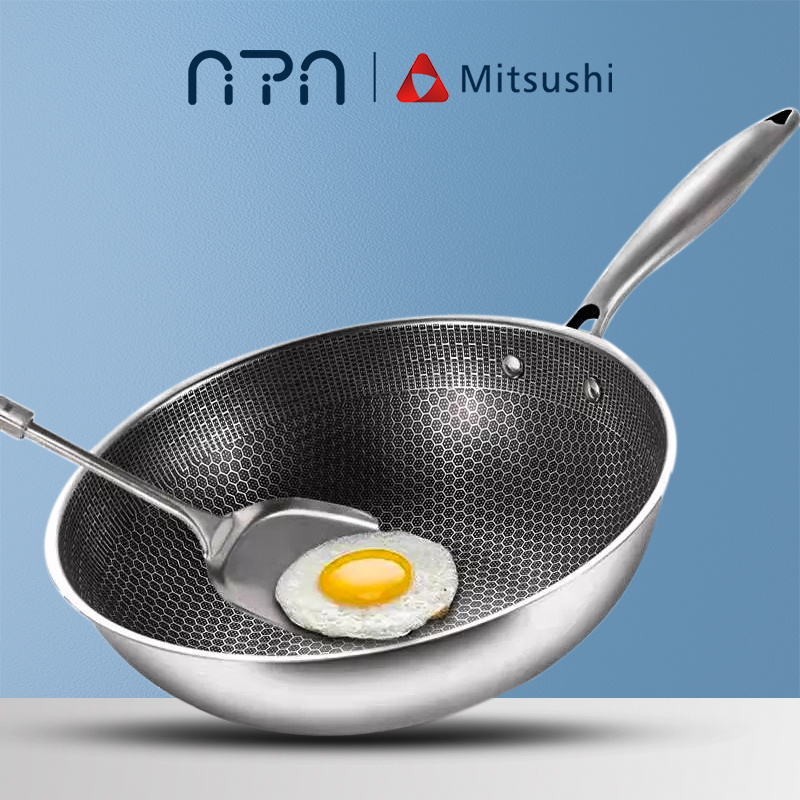 Nipiin by Mitsushi Non Stick Pan Stainless Steel Non Stick