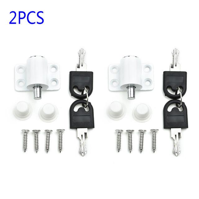 1/2Pcs Sliding Patio Door Catches Set Casement Window Bolt Security